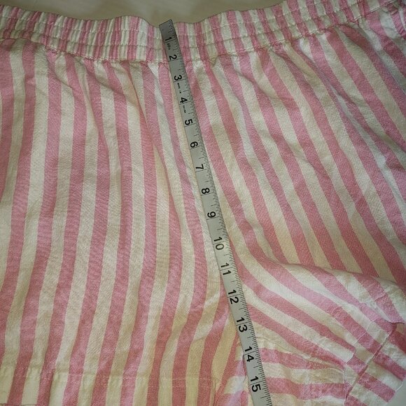 Old Navy Linen Blend Pink Striped Shorts Size XXL - Picture 6 of 14